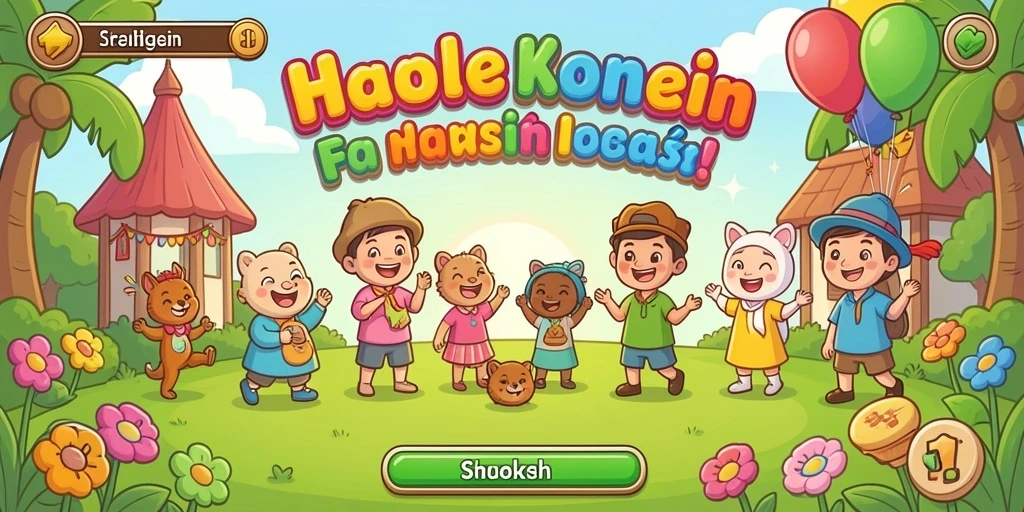 Tampilan awal game yang menarik dan mudah dinavigasi.